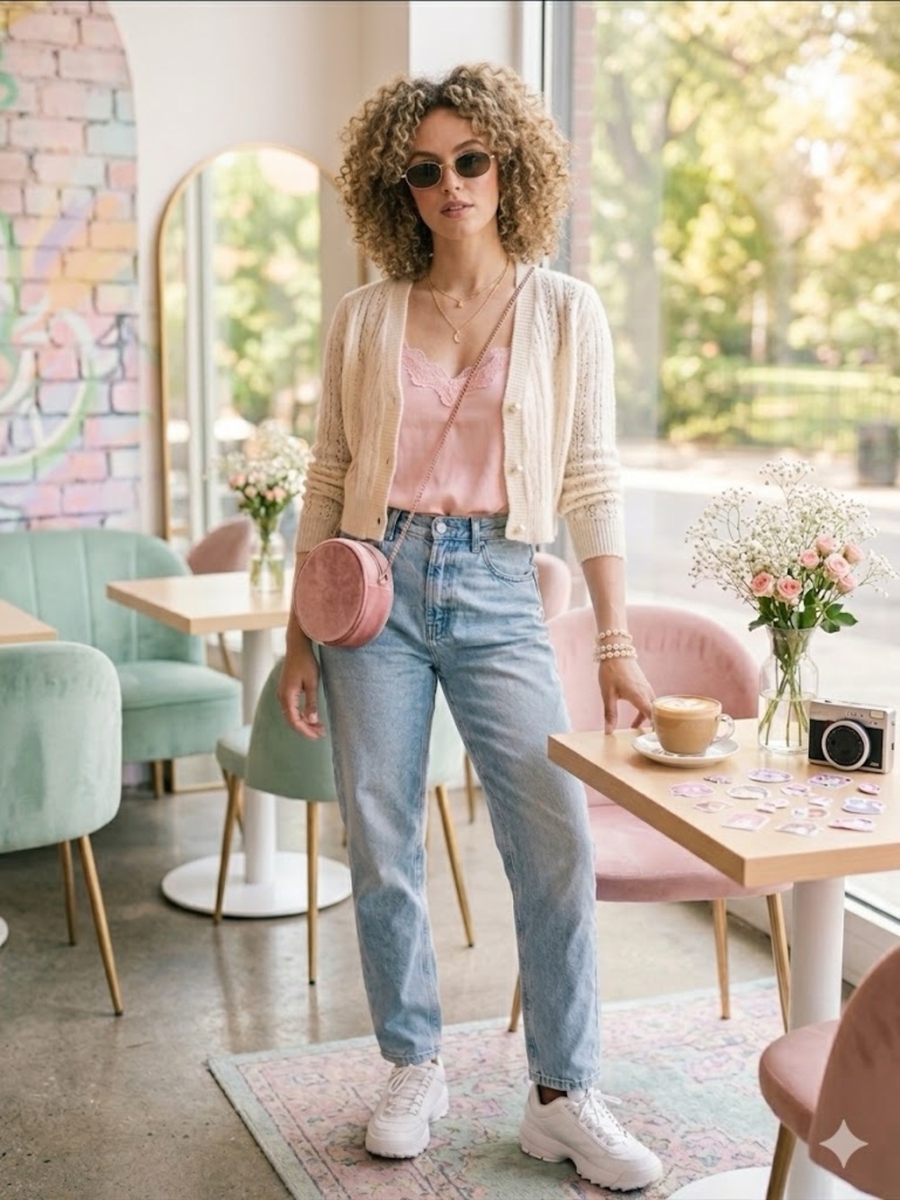 Missguided High Rise Mom Jeans Medium Wash Blue Denim 8